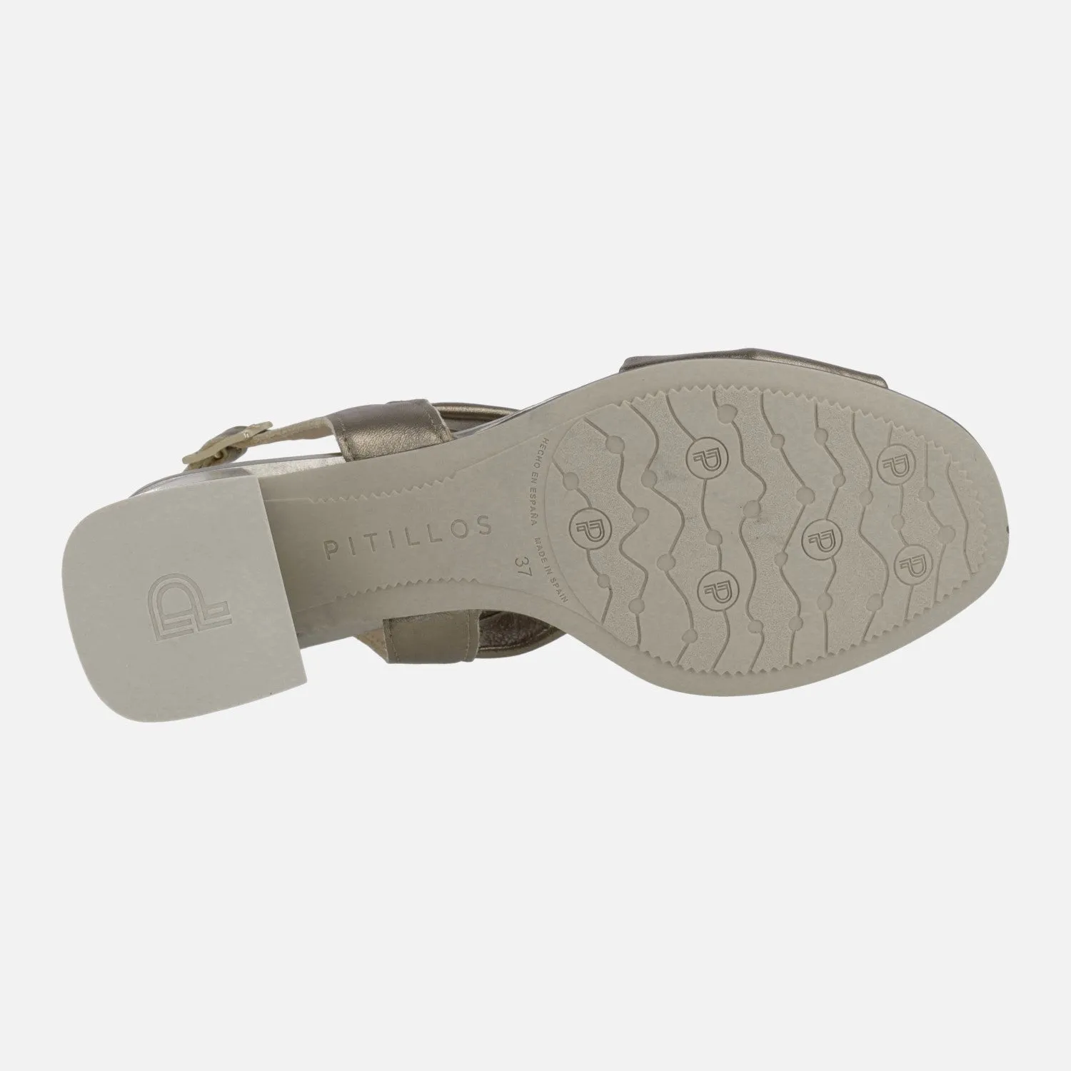 Sandalias de piel con nudo al empeine y tacones de 6 cms