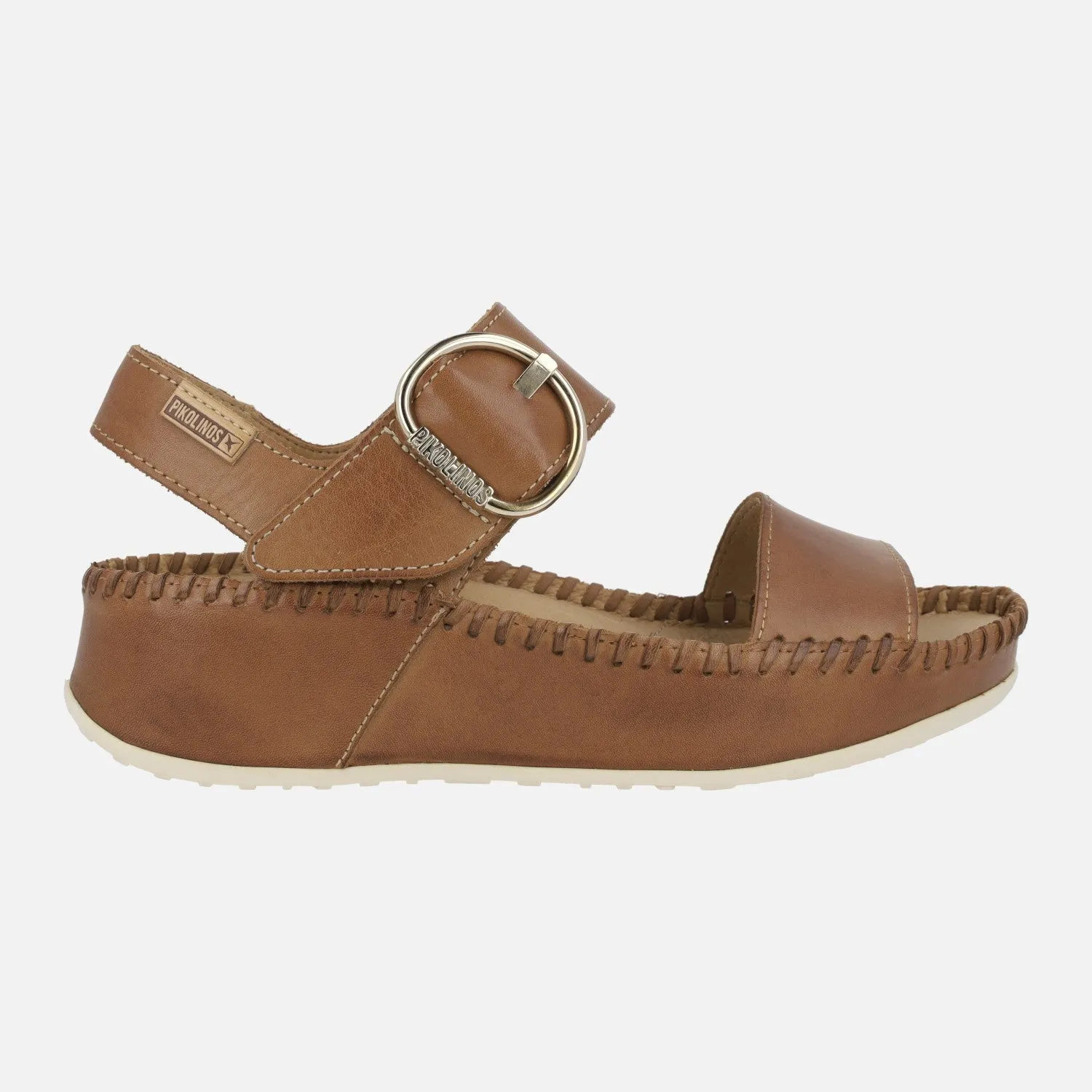 SANDALIAS DE PIEL CON PLATAFORMA Y CIERRE DE VELCRO MARINA W1C0709