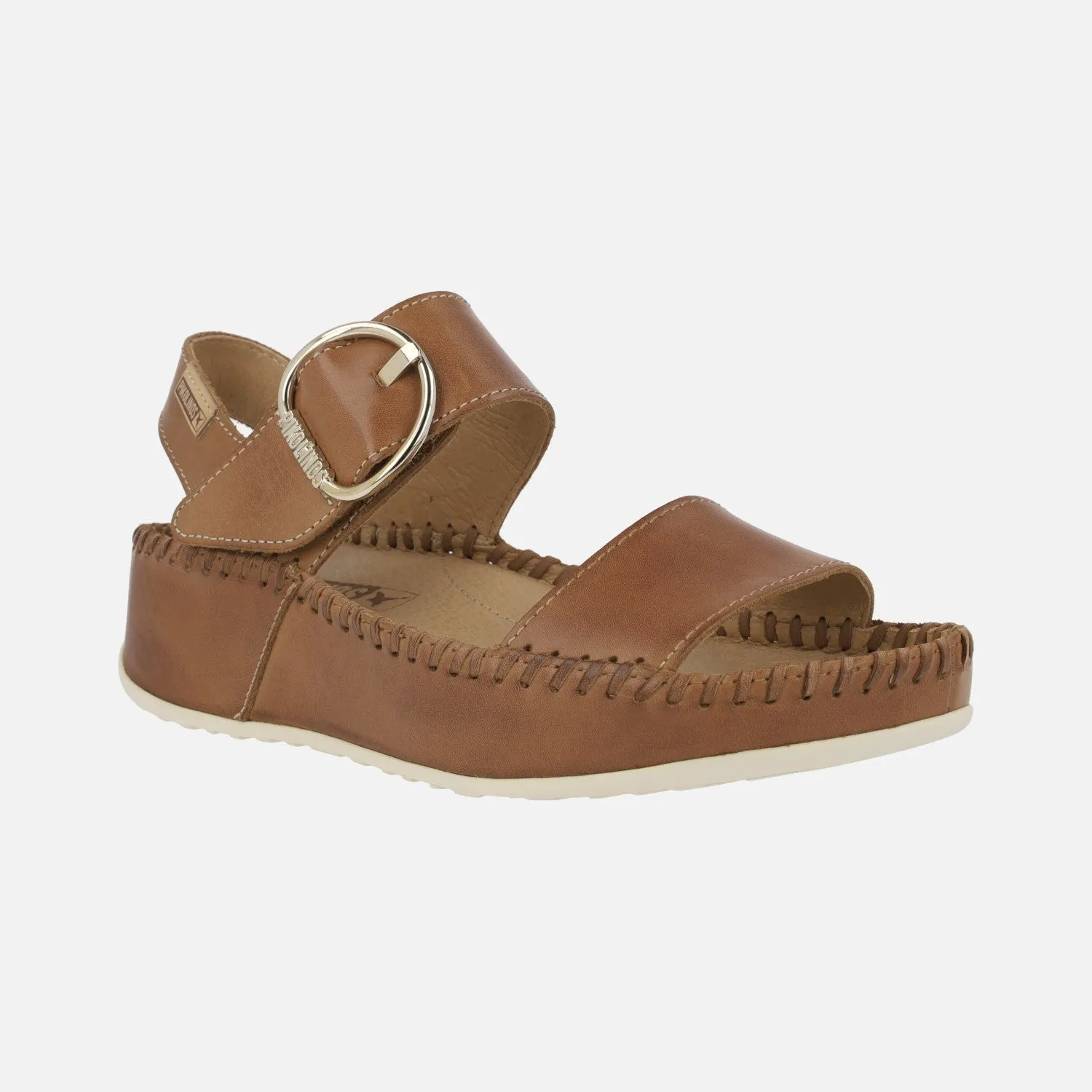 SANDALIAS DE PIEL CON PLATAFORMA Y CIERRE DE VELCRO MARINA W1C0709