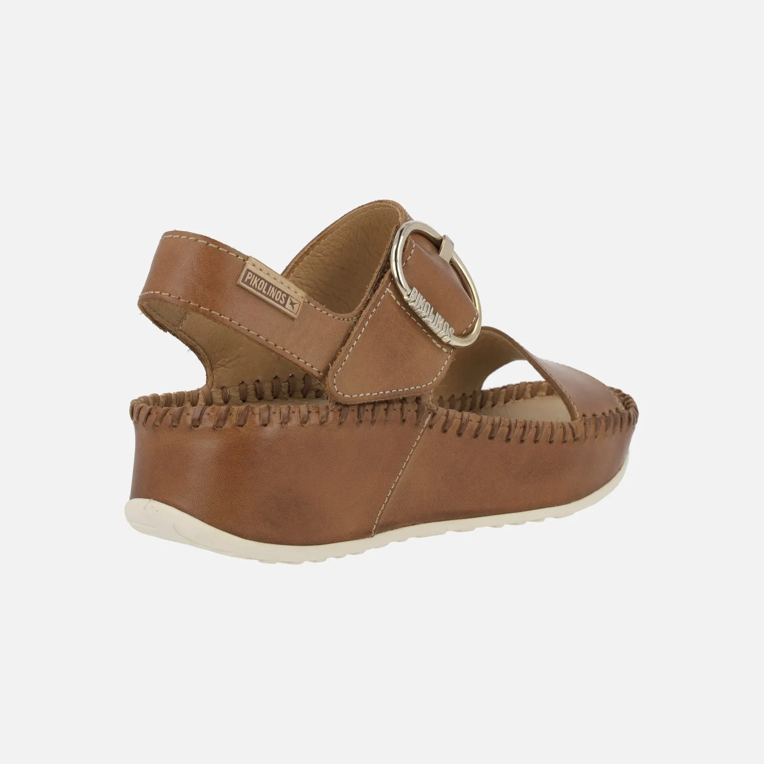 SANDALIAS DE PIEL CON PLATAFORMA Y CIERRE DE VELCRO MARINA W1C0709