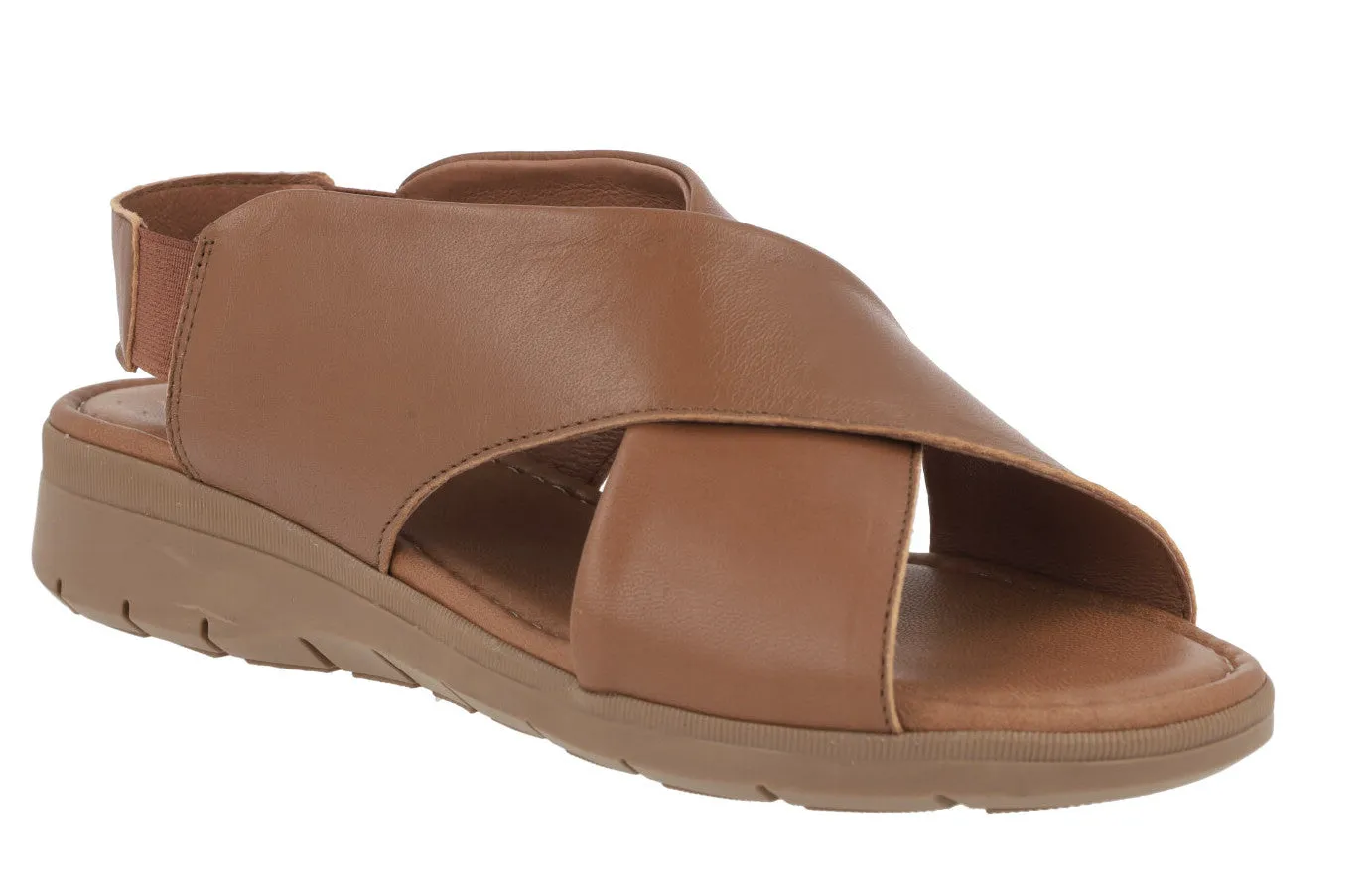 Sandalias de piel con tiras cruzadas Clks