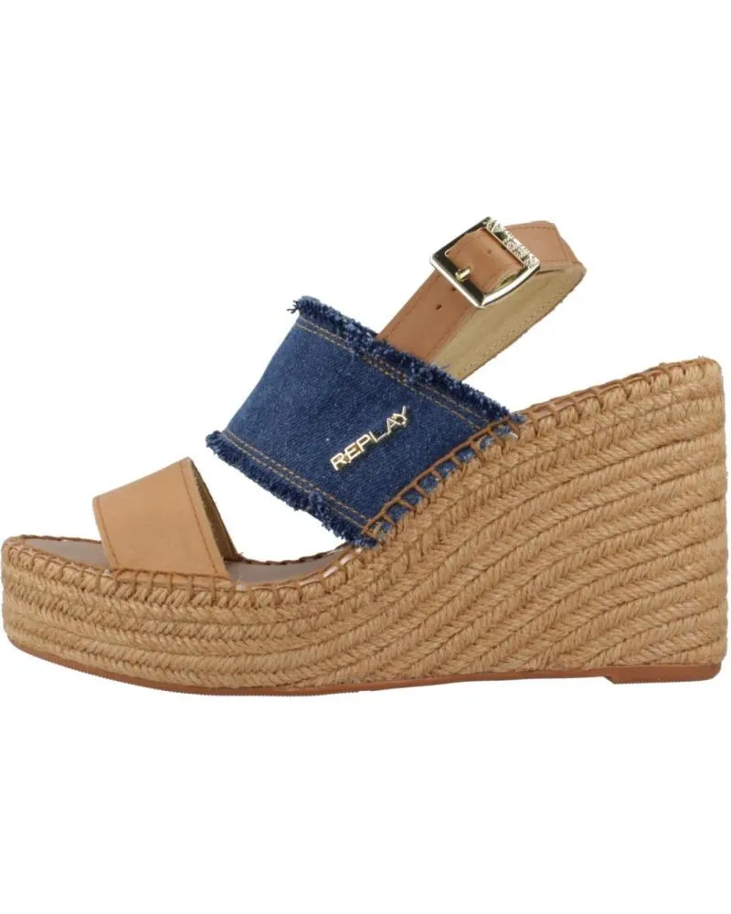 Sandalias REPLAY  de Mujer SANDALIAS MUJER MODELO RP4G0026T COLOR MARRON  DENIM