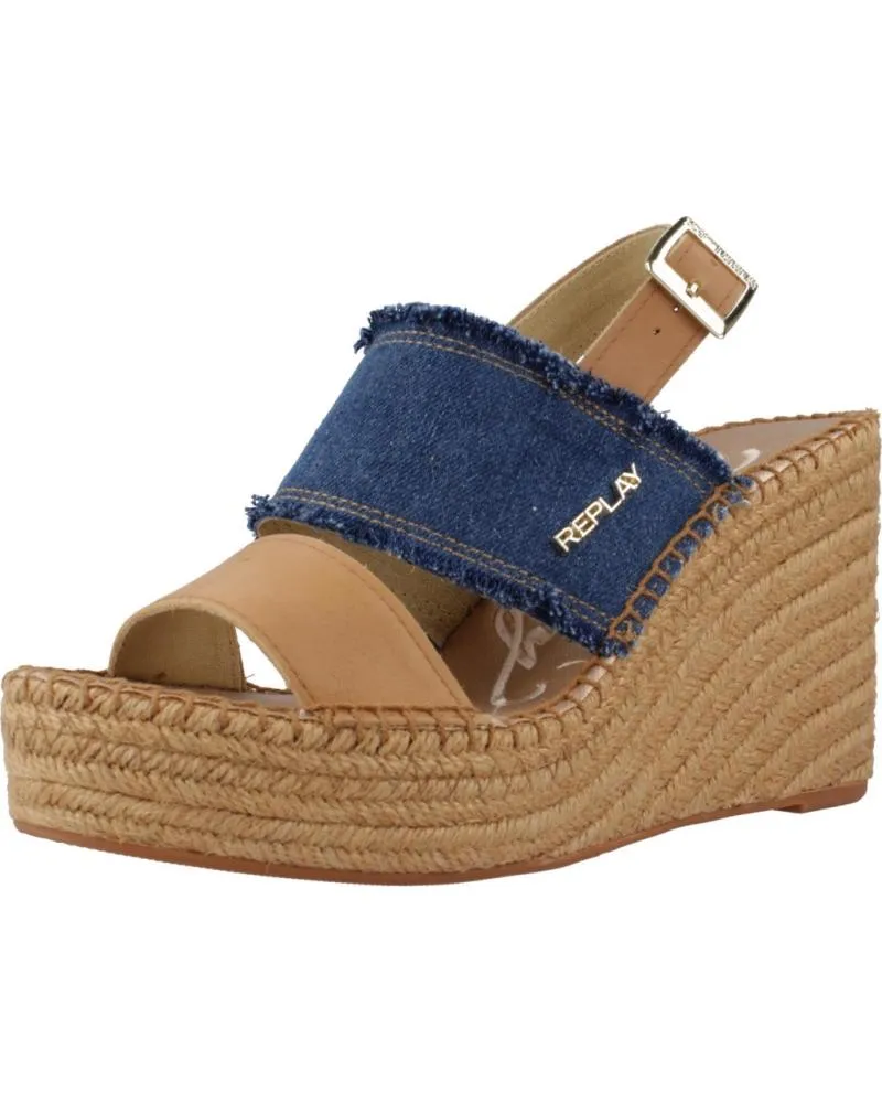 Sandalias REPLAY  de Mujer SANDALIAS MUJER MODELO RP4G0026T COLOR MARRON  DENIM