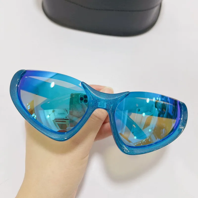 SONNENBRILLE FüR FRAUEN MäNNER SOMMER 0202 STIL ANTIULTRAVIOLETT RETRO PLATTE VOLLFORMAT BRILLE MIT BOX