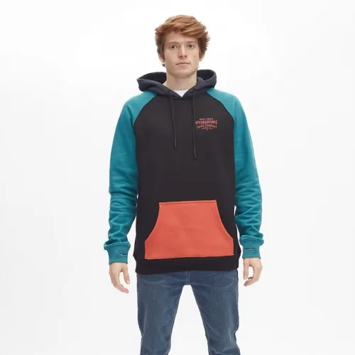 SUDADERA HYDROPONIC UNISEX CON CAPUCHA FAMOUS GREEN / BLACK / NAVY / ORANGE REF.  2154501 VERDE/NEGRA/NARANJA