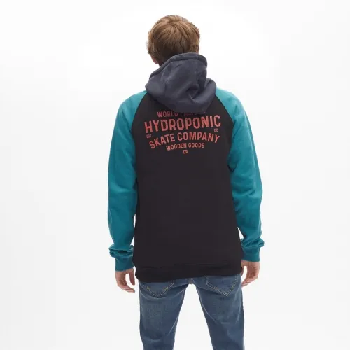 SUDADERA HYDROPONIC UNISEX CON CAPUCHA FAMOUS GREEN / BLACK / NAVY / ORANGE REF.  2154501 VERDE/NEGRA/NARANJA