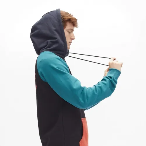 SUDADERA HYDROPONIC UNISEX CON CAPUCHA FAMOUS GREEN / BLACK / NAVY / ORANGE REF.  2154501 VERDE/NEGRA/NARANJA