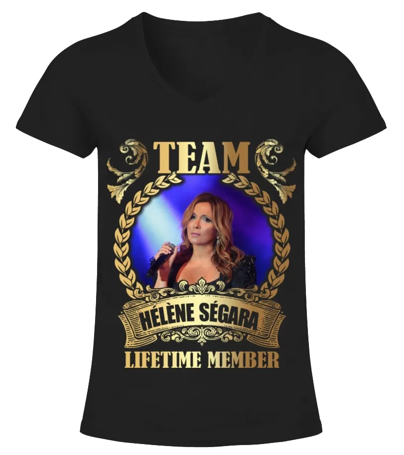 TEAM HELENE SEGARA  LIFETIME MEMBER CAMISETA CUELLO PICO MUJER