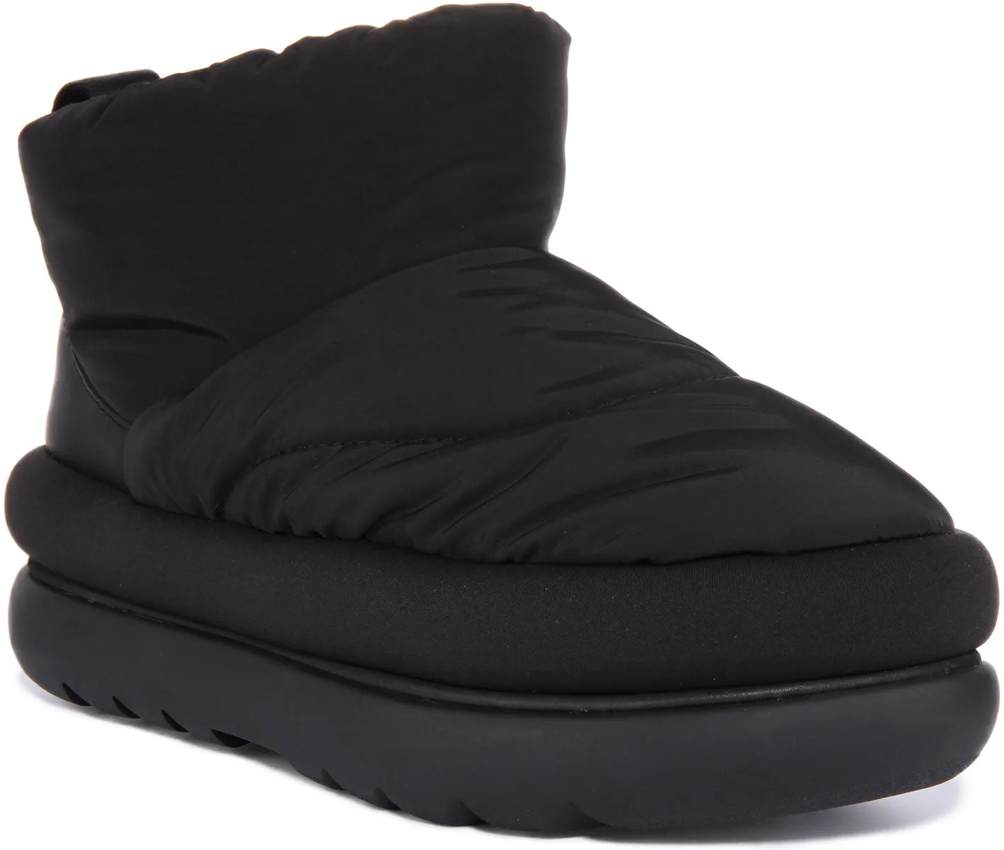 Ugg Classic Mini Bota corta de cuero para mujer en choco