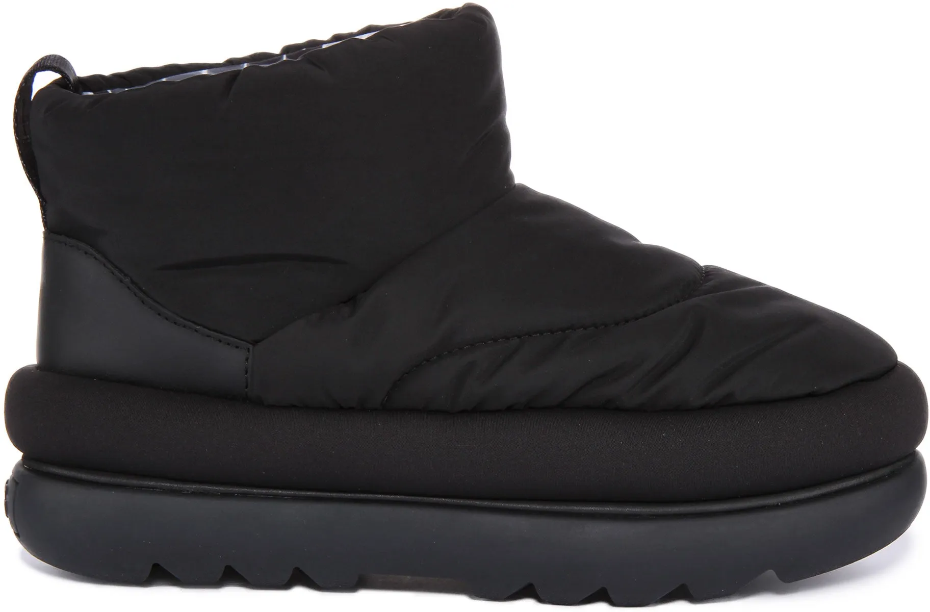 Ugg Classic Mini Bota corta de cuero para mujer en choco