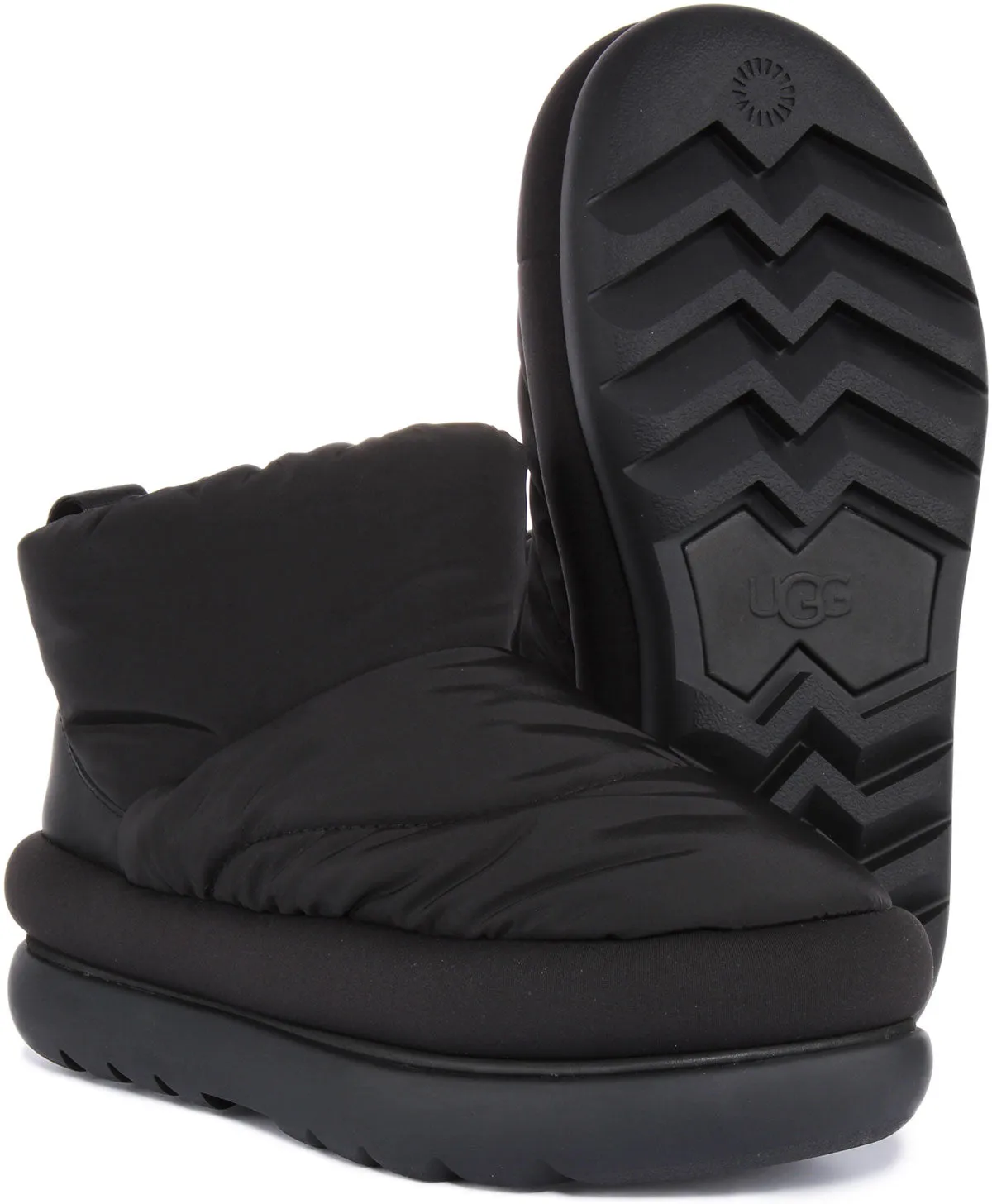 Ugg Classic Mini Bota corta de cuero para mujer en choco