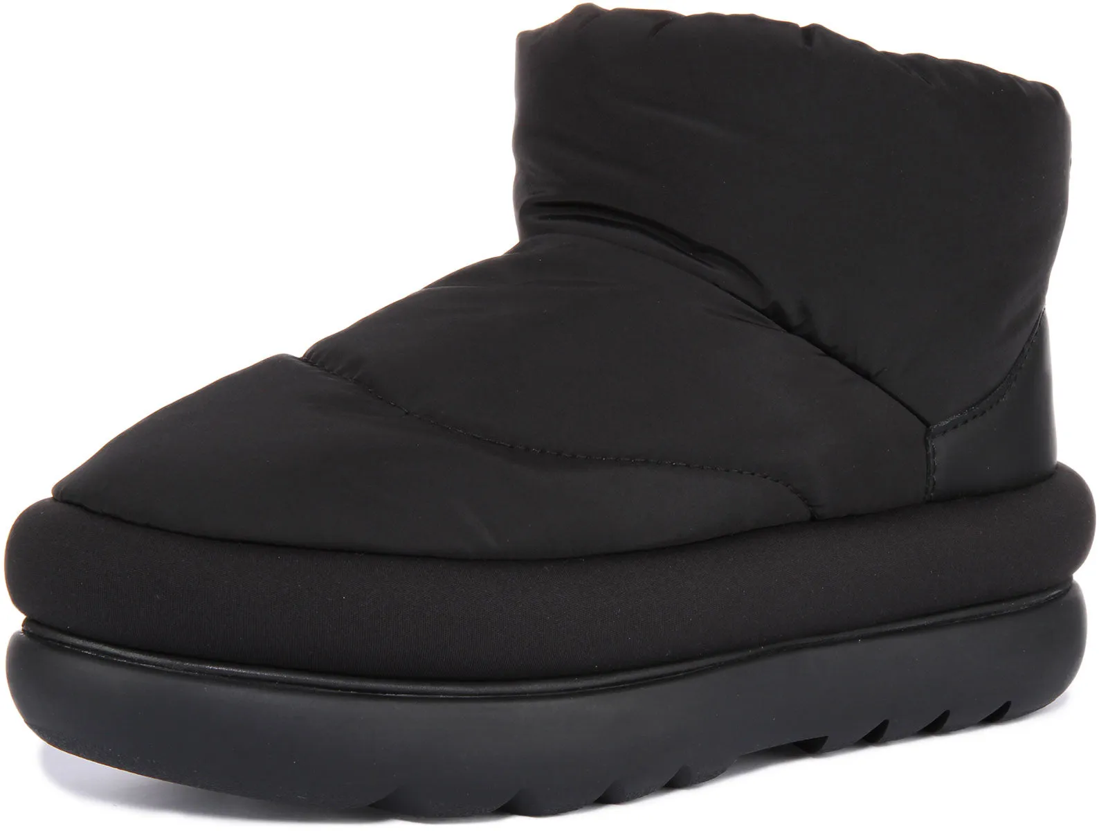 Ugg Classic Mini Bota corta de cuero para mujer en choco