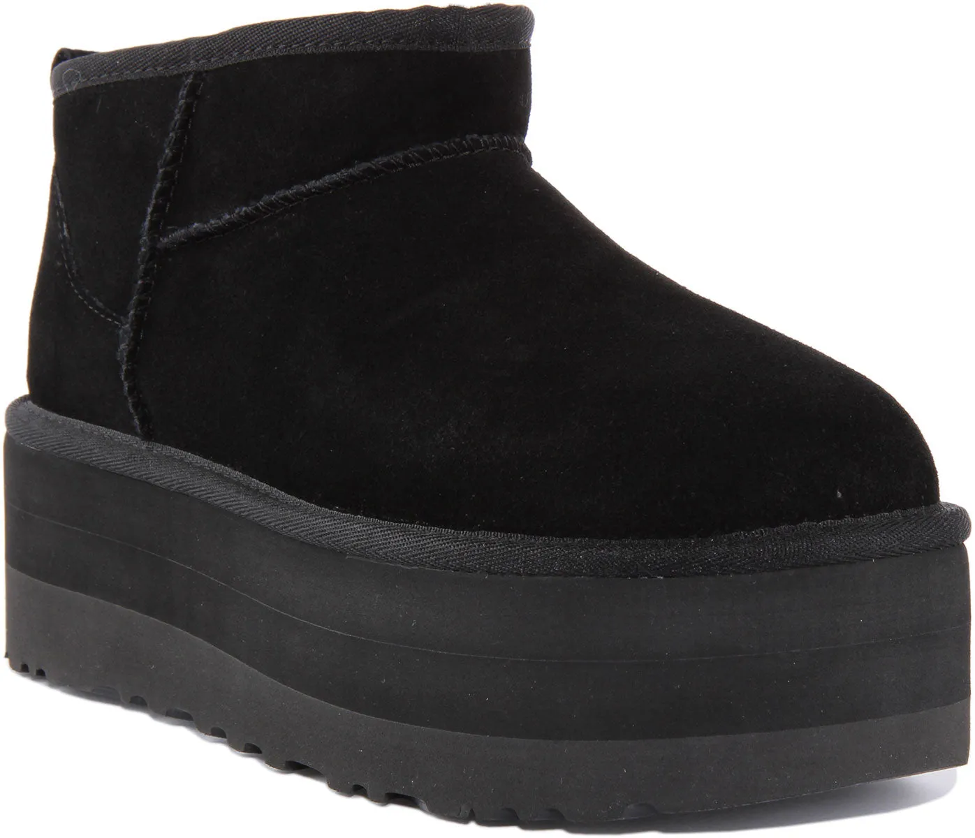 Ugg Classic Ultra Mini Bota de plataforma de ante para mujer en marino