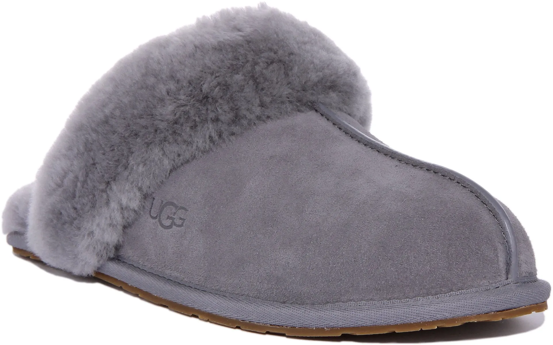 Ugg Scuffette 2 Pantuflas de piel de oveja para mujer en gris