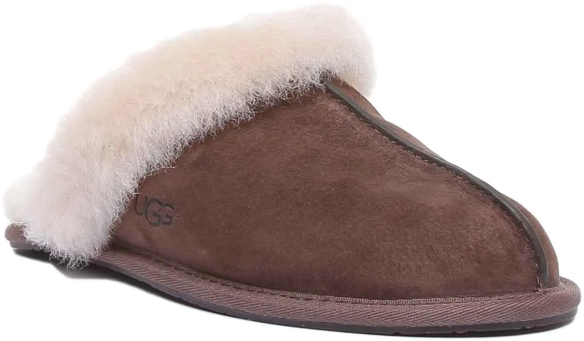 Ugg Scuffette 2 Pantuflas de piel de oveja para mujer en gris