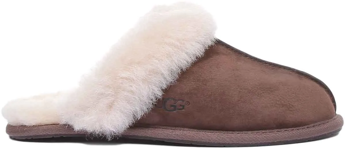 Ugg Scuffette 2 Pantuflas de piel de oveja para mujer en gris