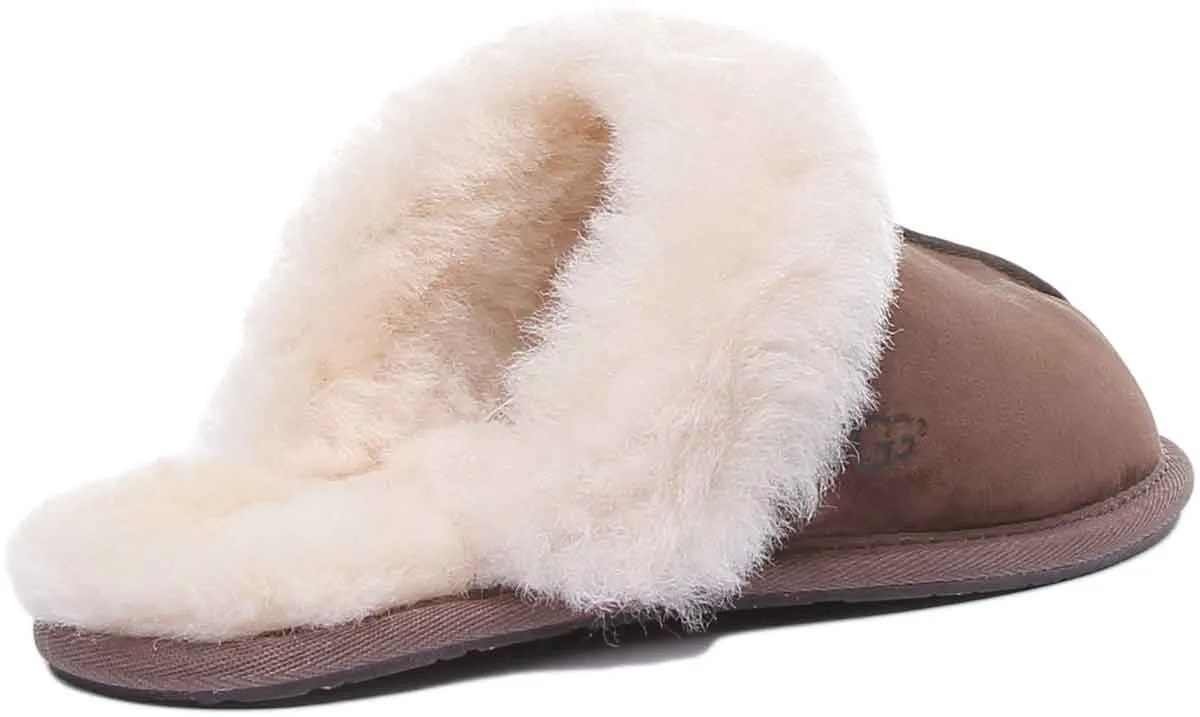 Ugg Scuffette 2 Pantuflas de piel de oveja para mujer en gris