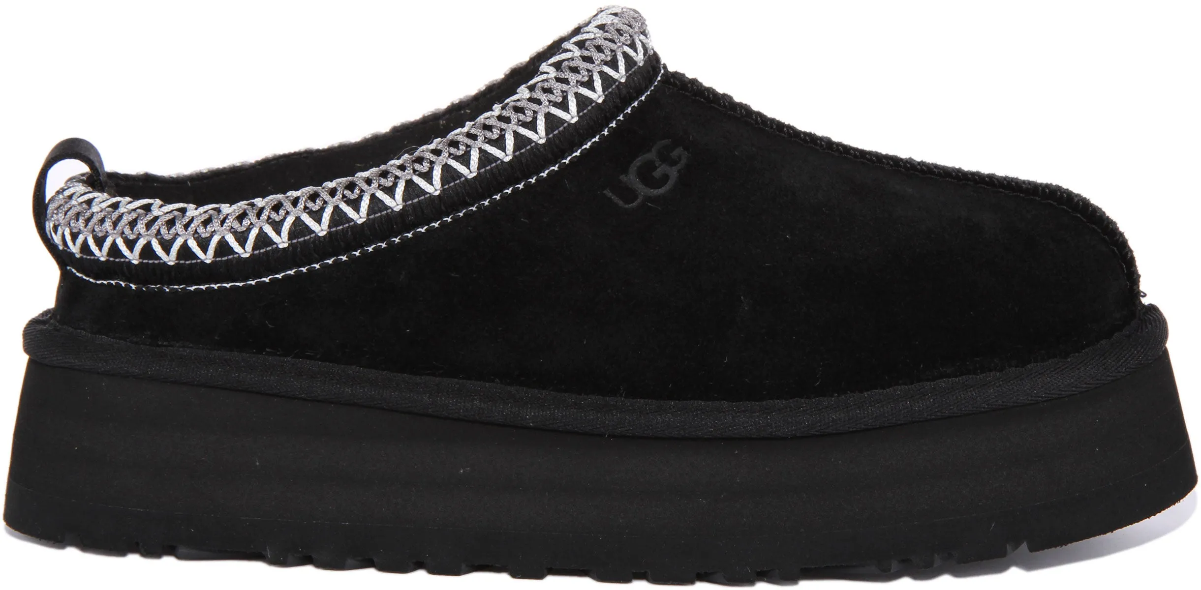 Ugg Tazz Pantuflas de ante para interior y exterior para mujer en castaño