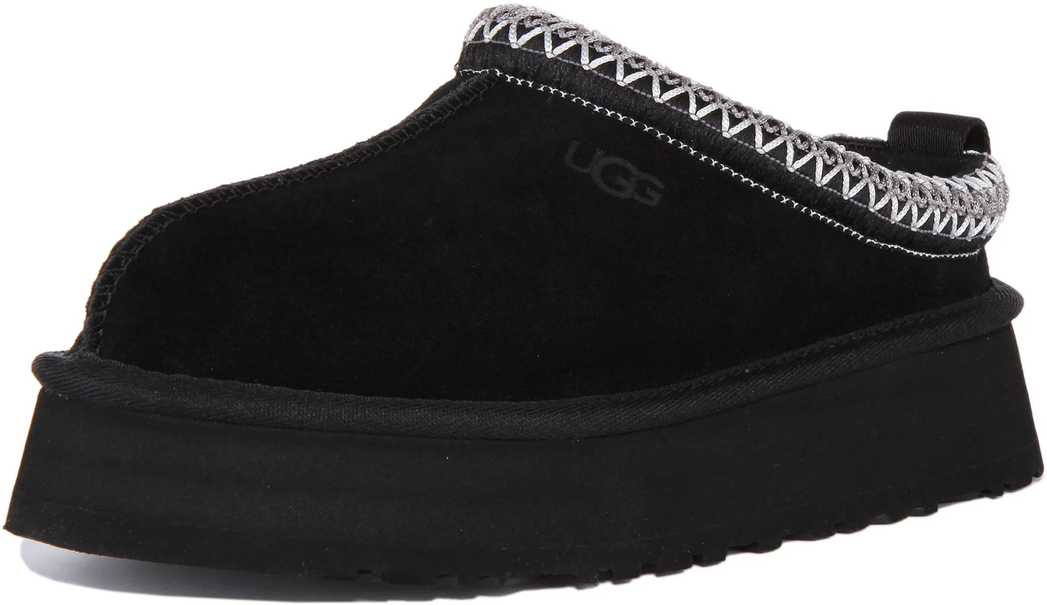 Ugg Tazz Pantuflas de ante para interior y exterior para mujer en castaño