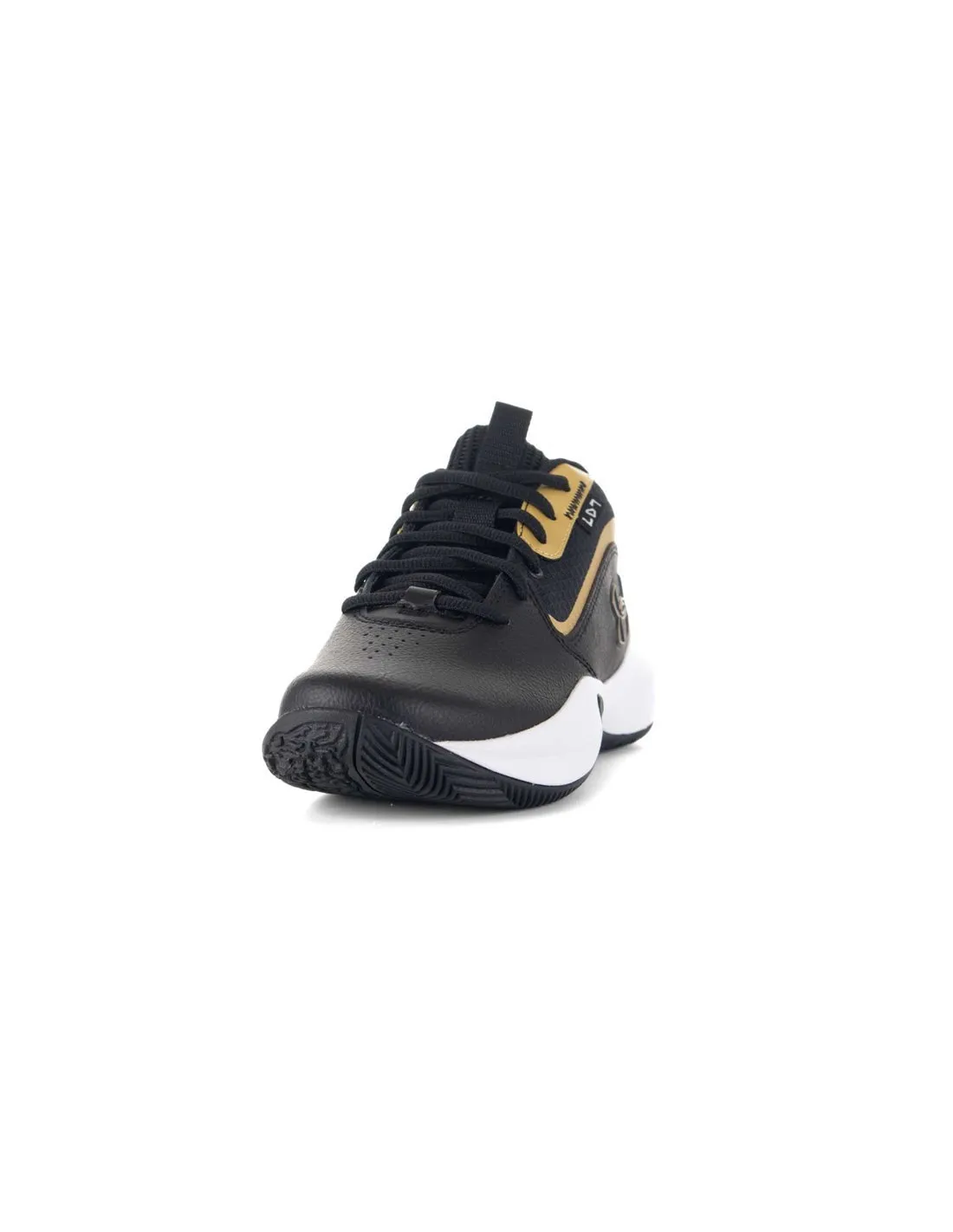 UNDER ARMOUR  ZAPATILLAS DE BALONCESTO NEGRO Y DORADO UA GS LOCKDOWN 7 3028513 001 NIñO/A