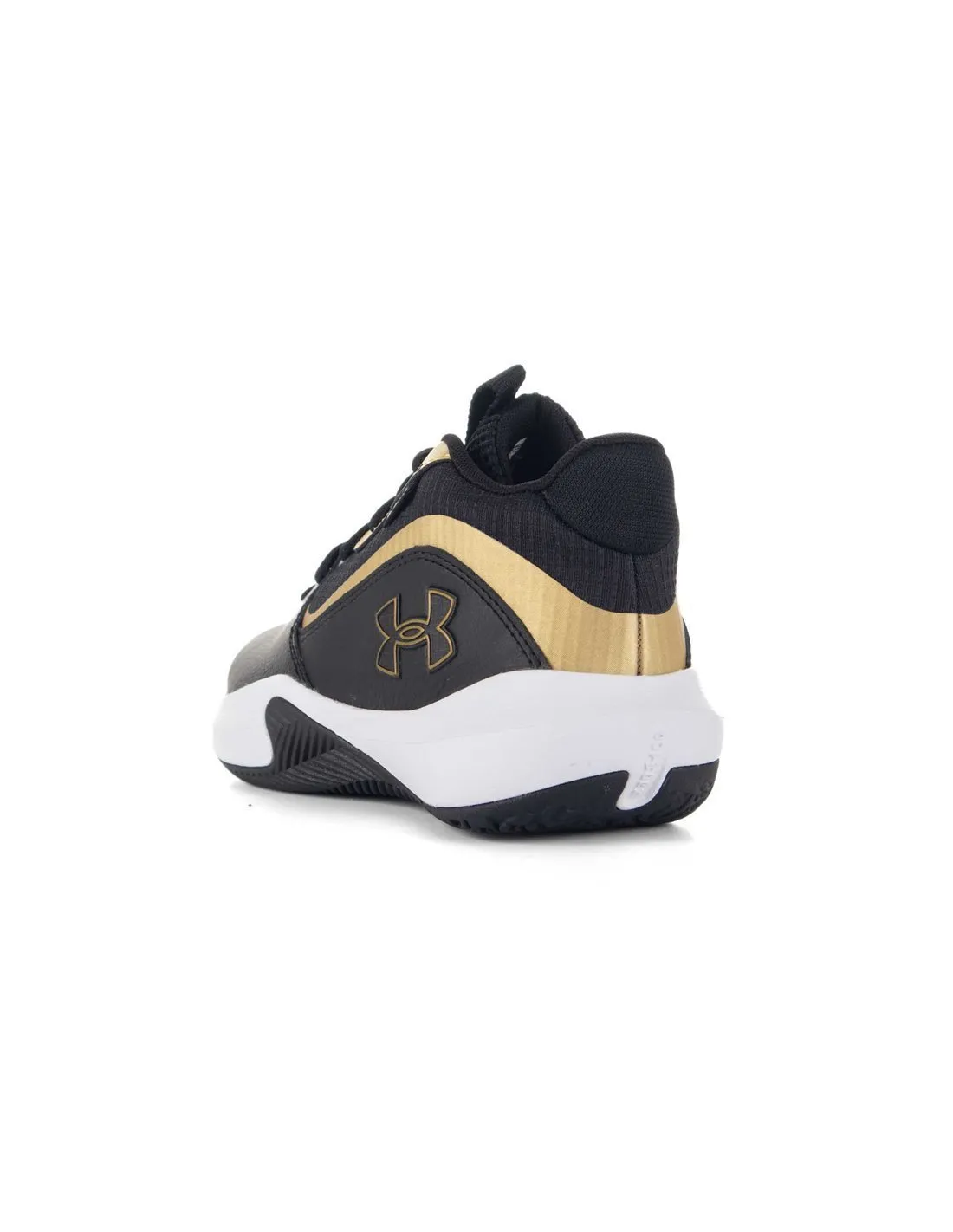 UNDER ARMOUR  ZAPATILLAS DE BALONCESTO NEGRO Y DORADO UA GS LOCKDOWN 7 3028513 001 NIñO/A