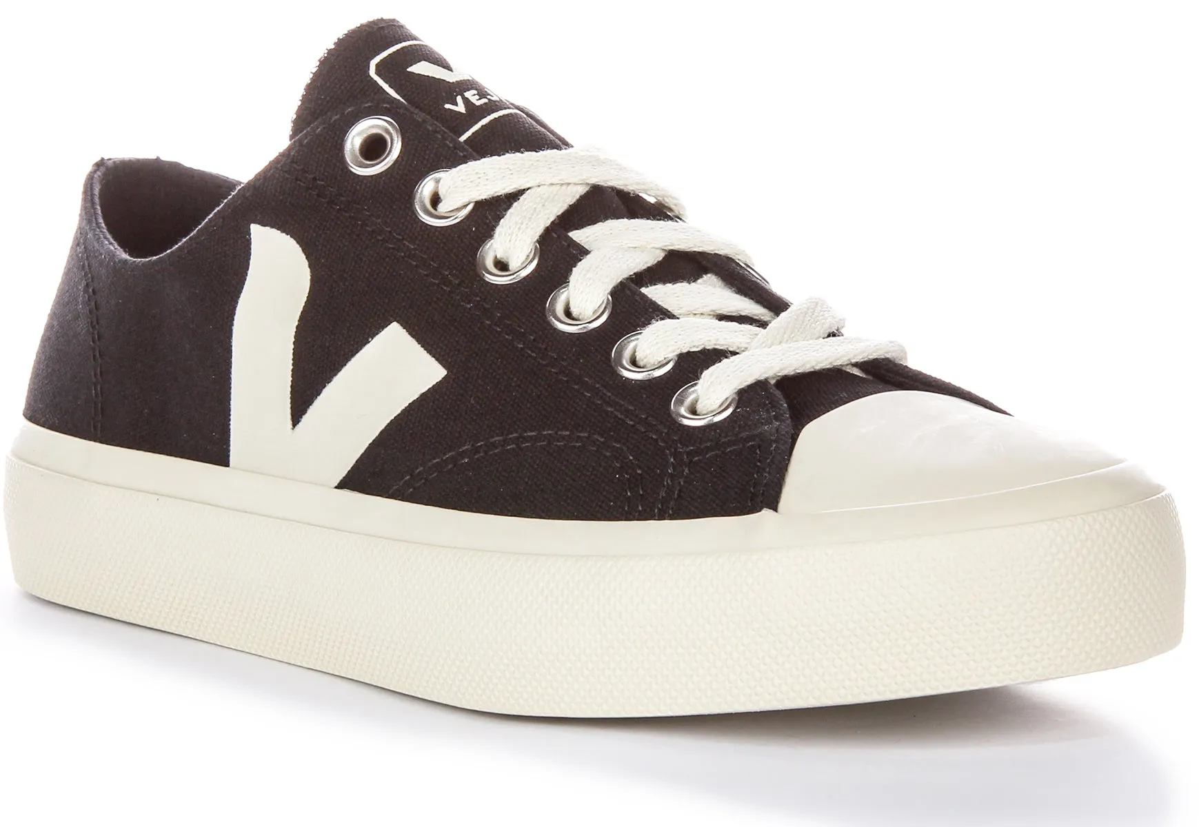 Veja Wata II Low Zapatillas de Lona para Mujer en Negro