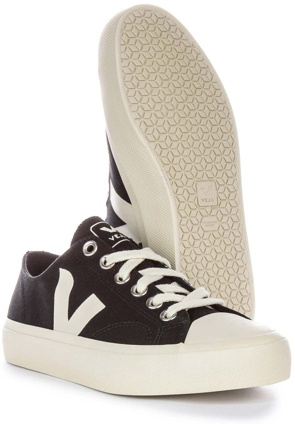 Veja Wata II Low Zapatillas de Lona para Mujer en Negro