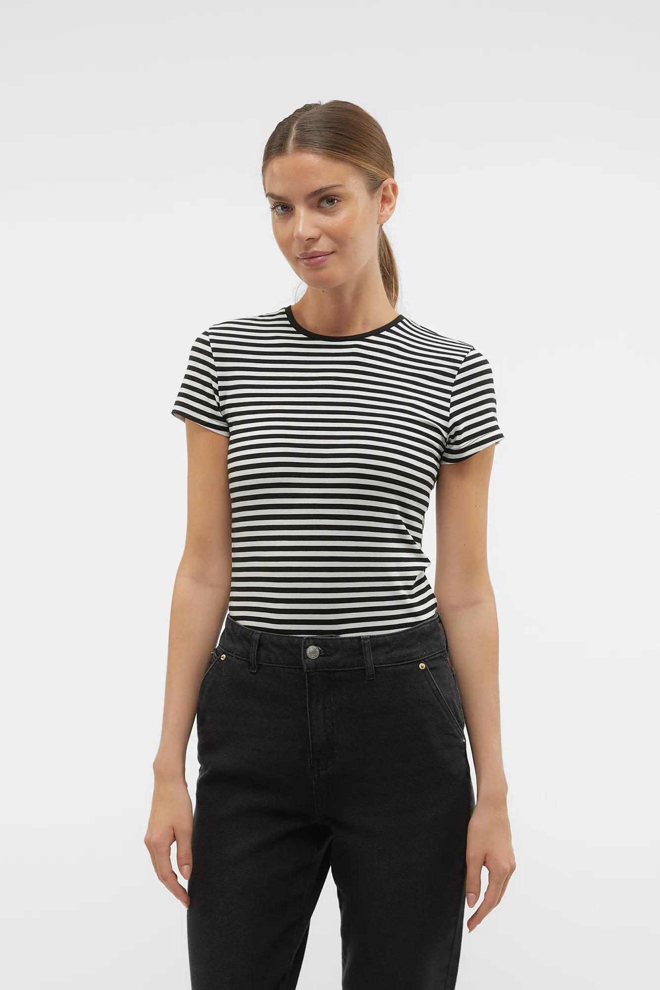 Vero Moda Camiseta de manga corta a rayas