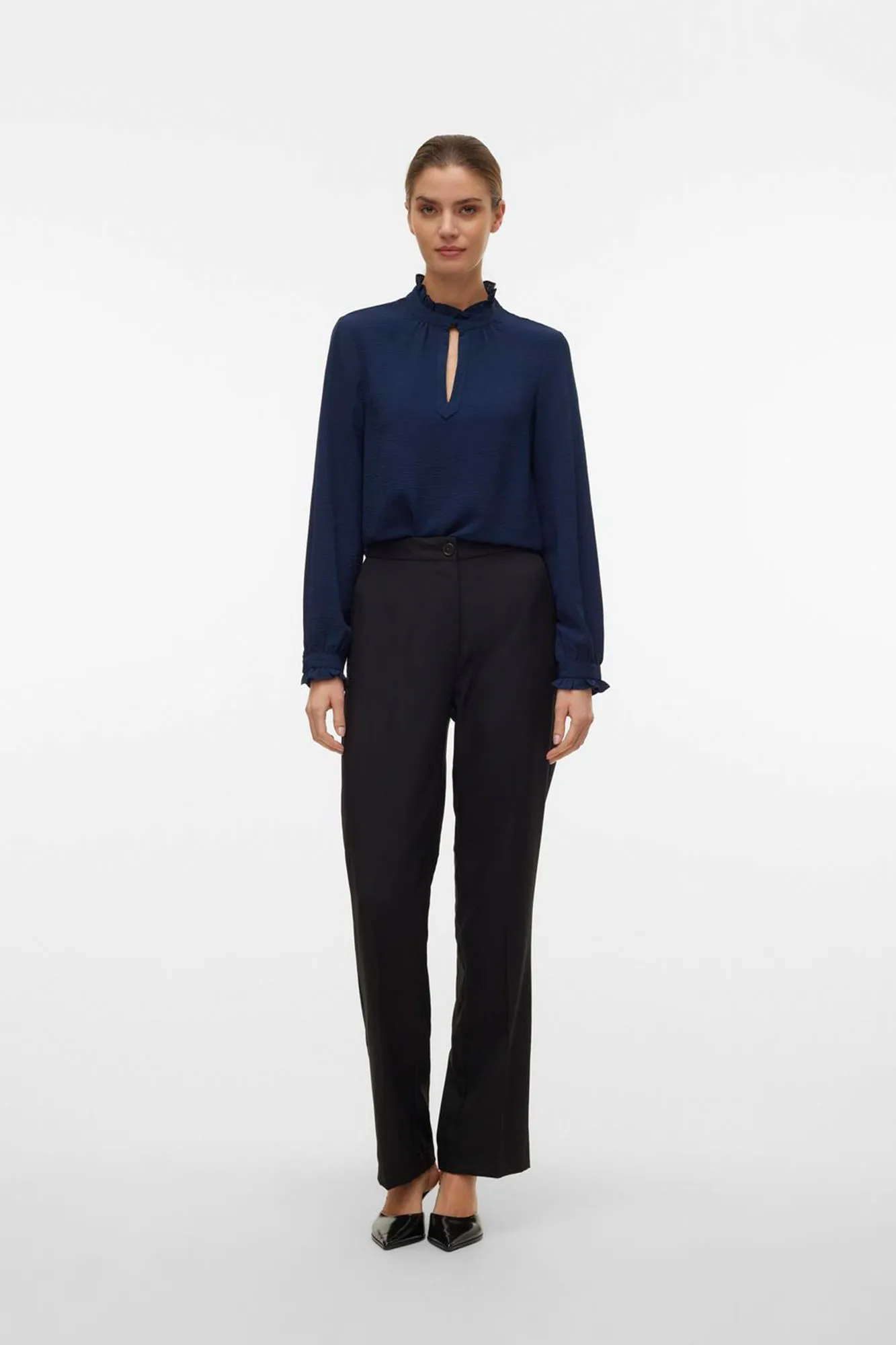 Vero Moda Pantalón de vestir de mujer corte recto