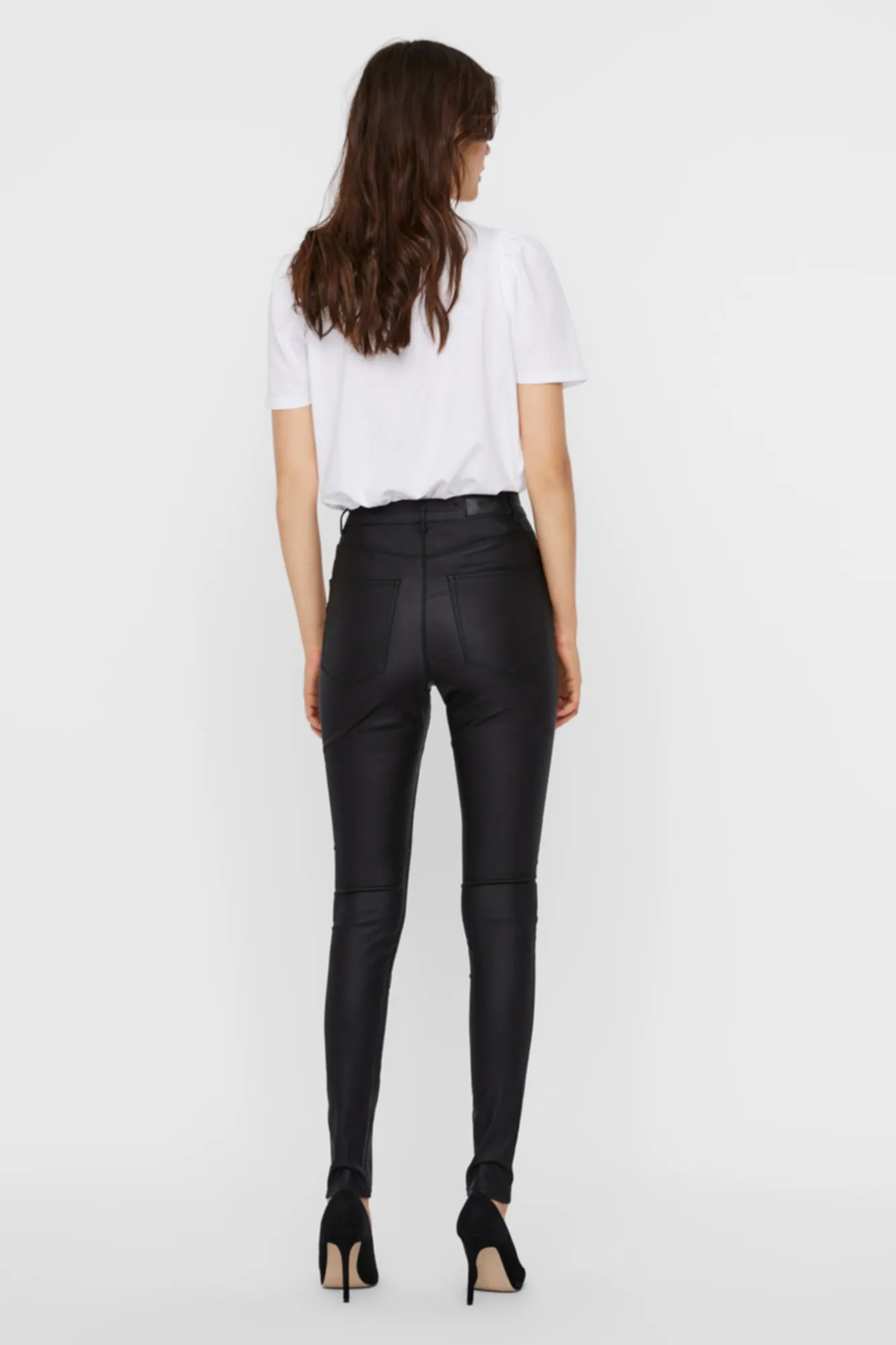 Vero Moda Pantalón largo de mujer encerado
