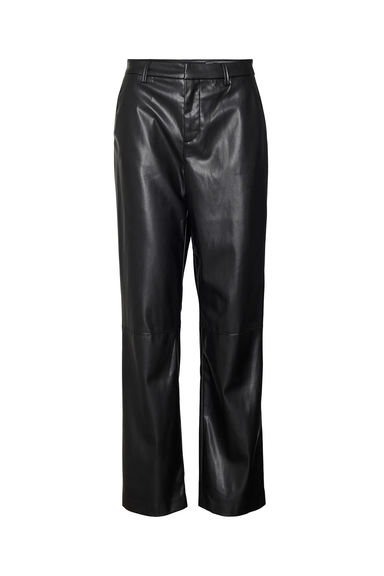 Vero Moda Pantalón recto efecto piel