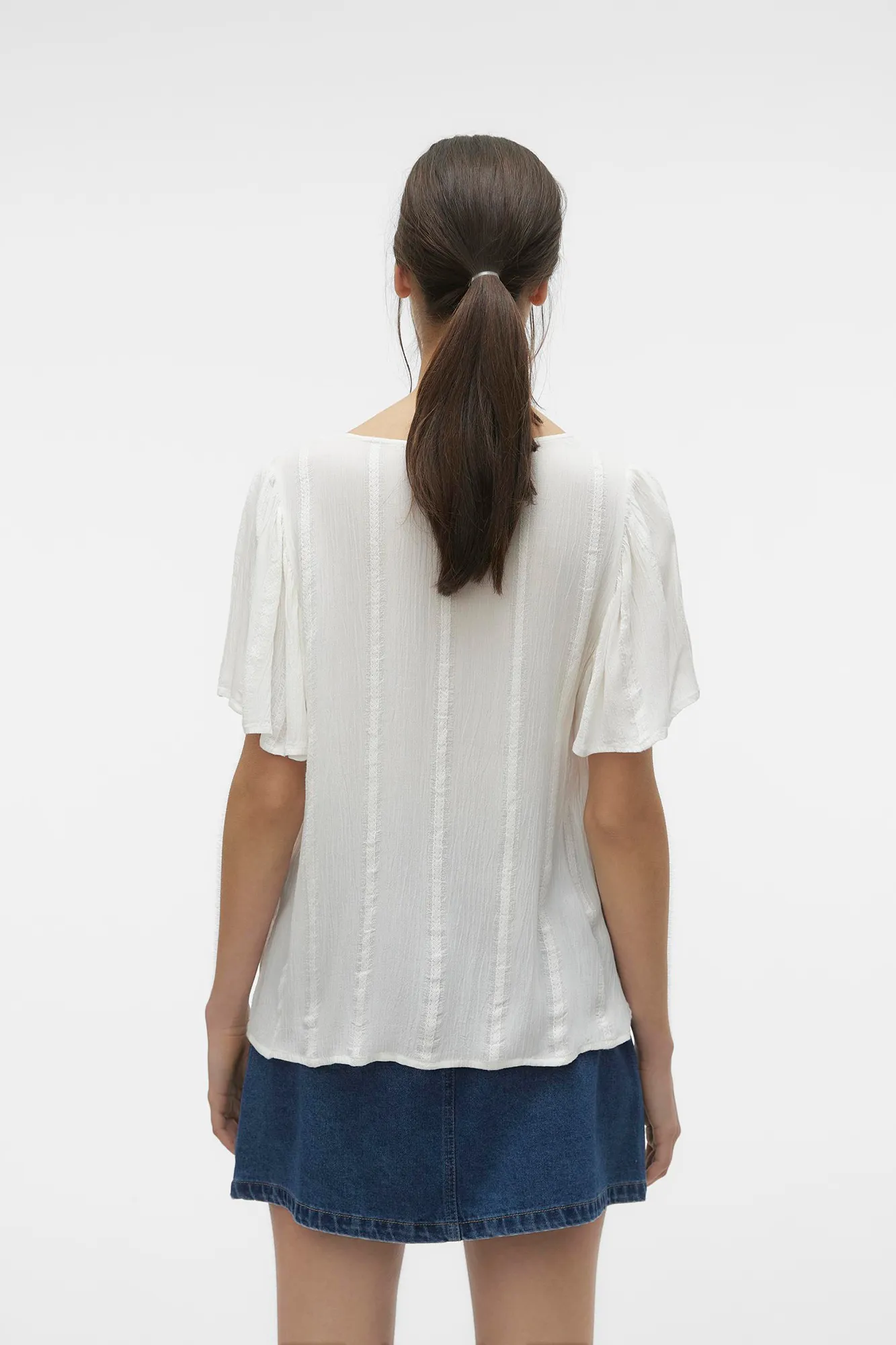 Vero Moda Top de manga corta fluída