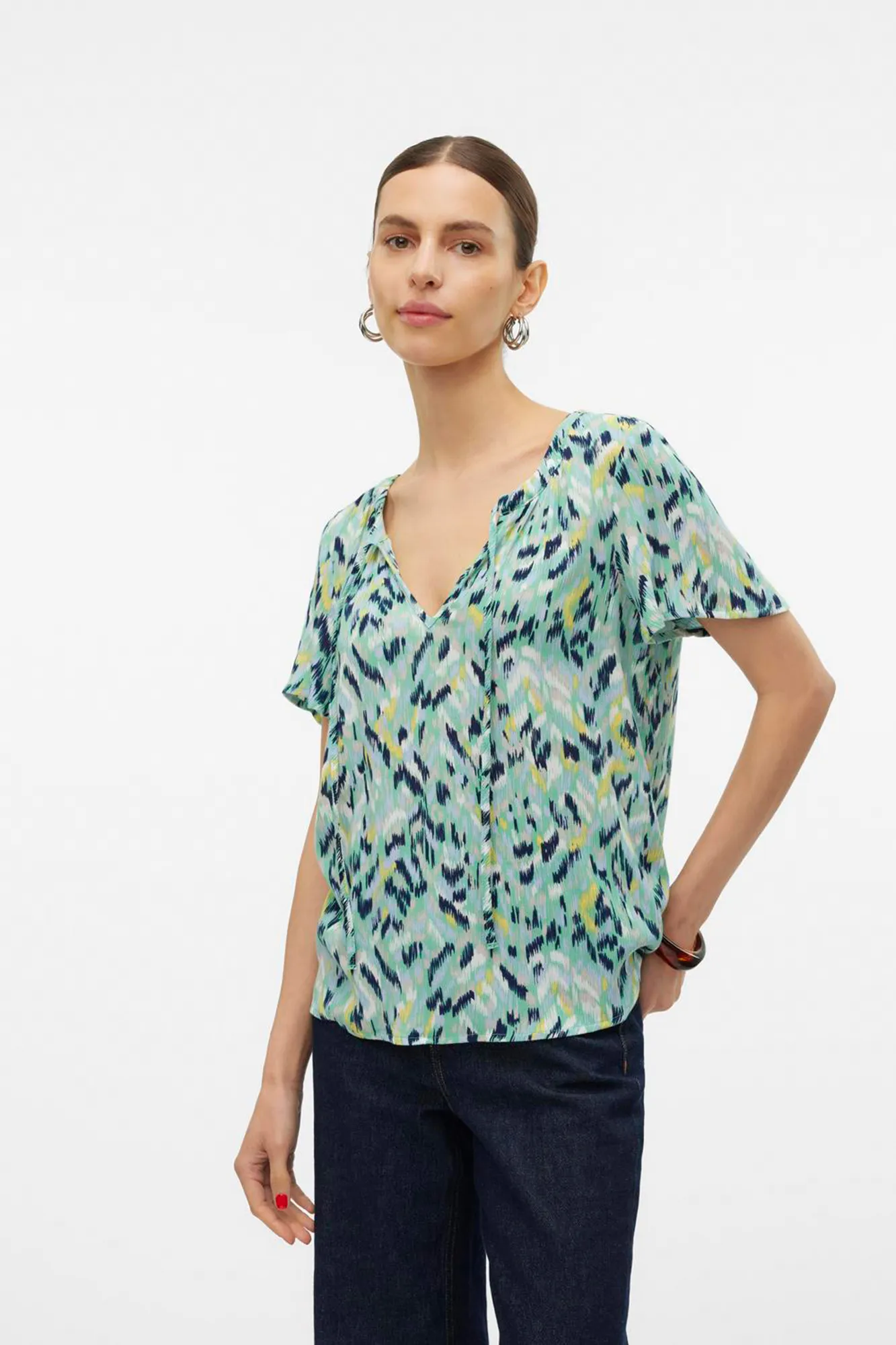 Vero Moda Top de mujer de manga corta
