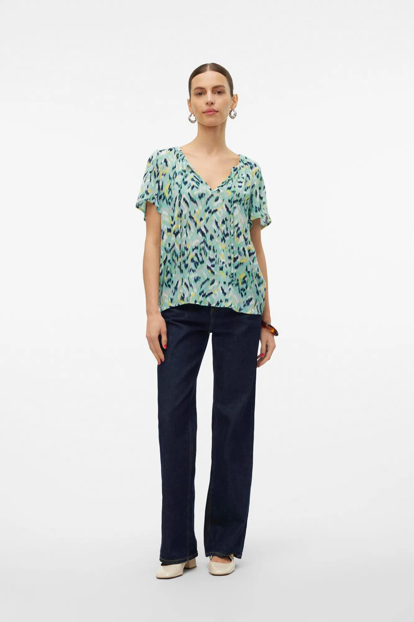 Vero Moda Top de mujer de manga corta