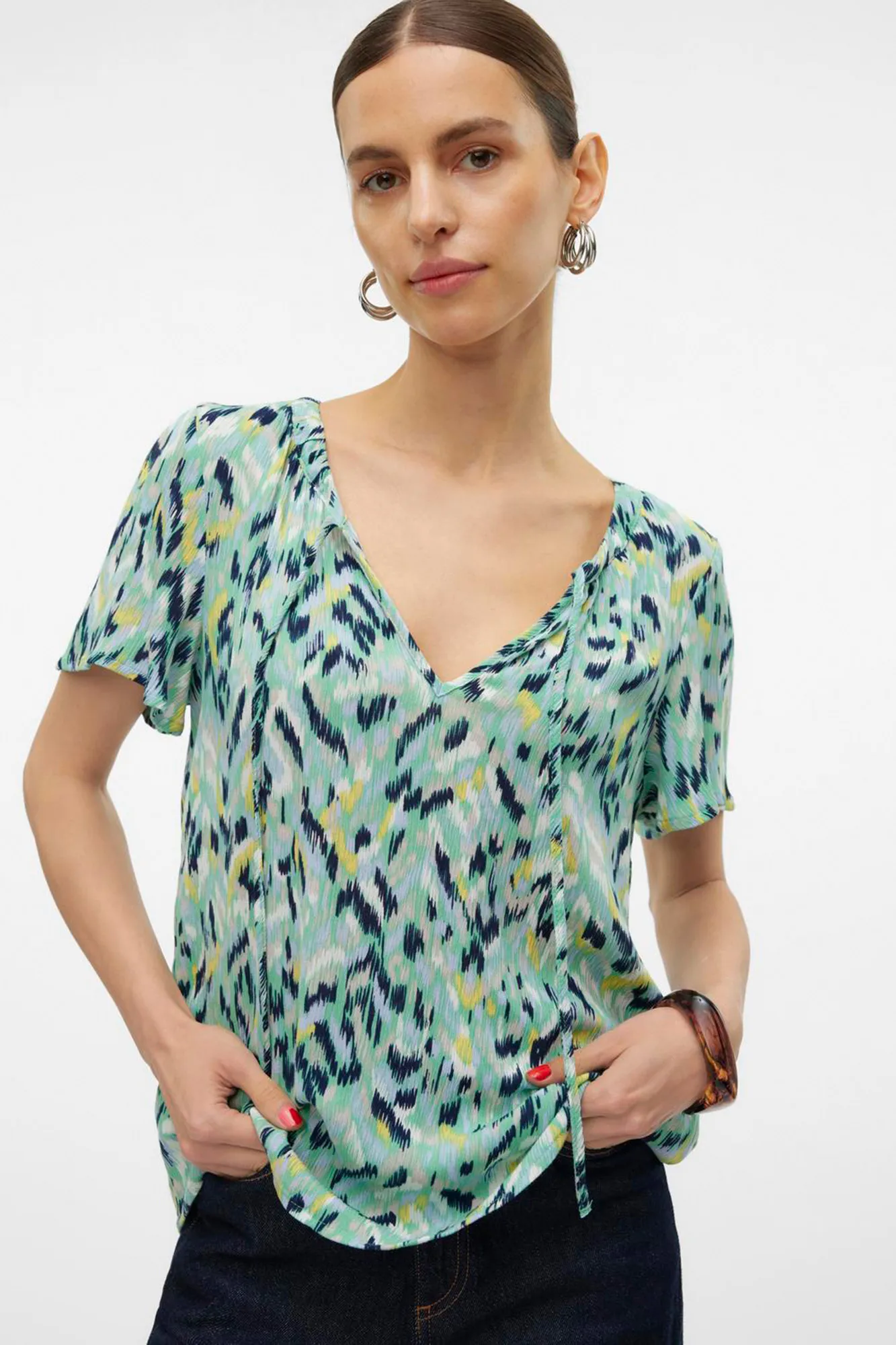 Vero Moda Top de mujer de manga corta