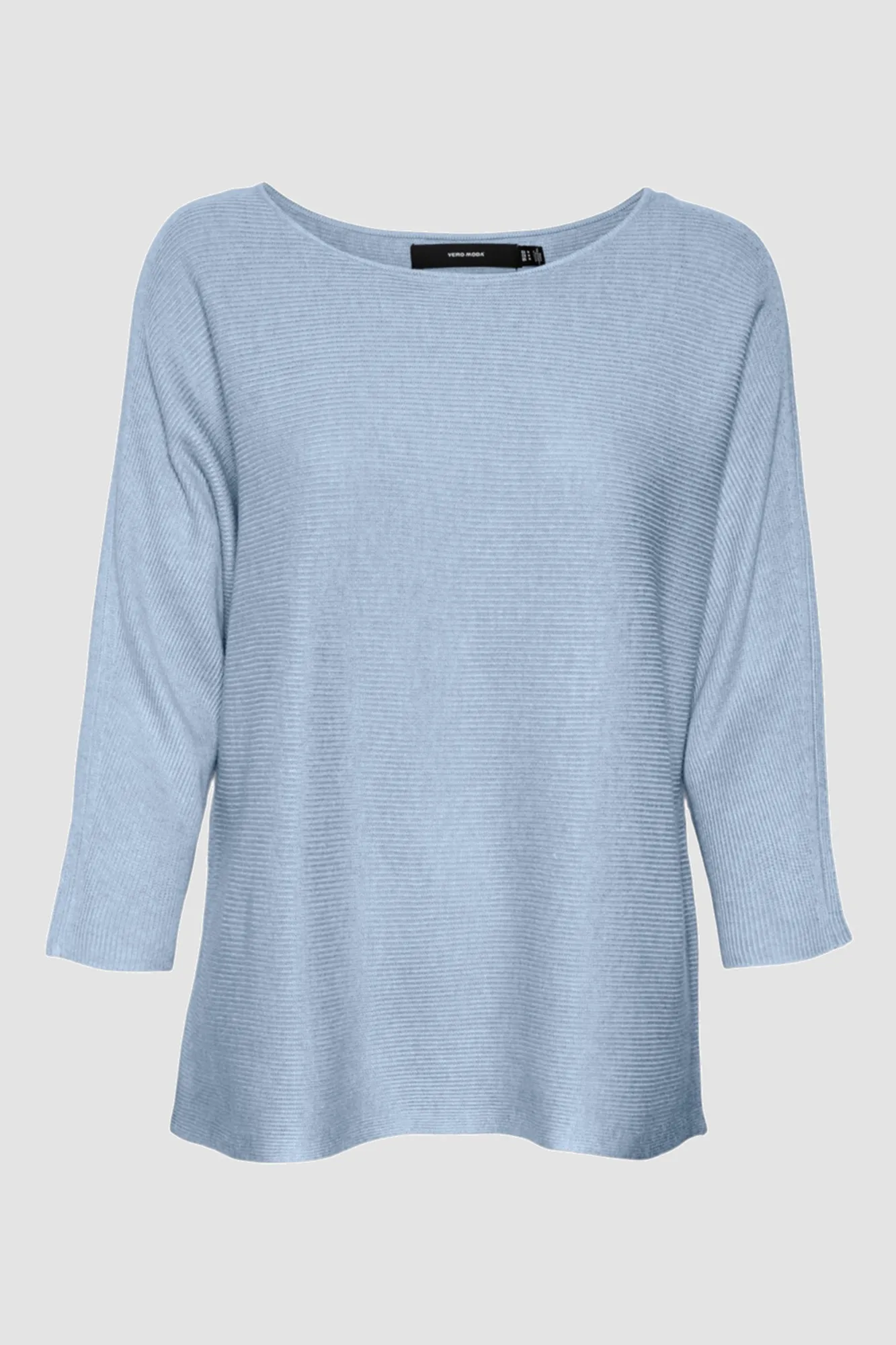Vero Moda Top de punto manga 3/4 cuello barco