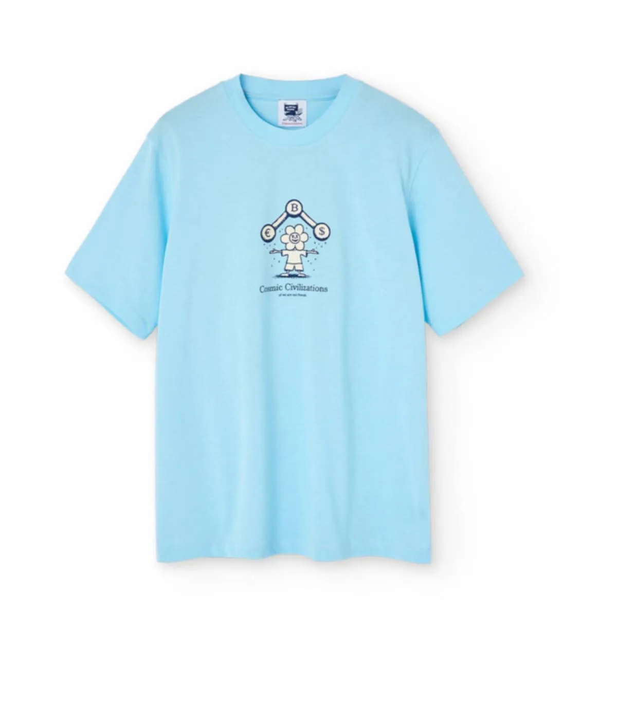 WE ARE NOT FRIENDS  CAMISETA PARA HOMBRE AZUL  COSMIC AQUAMARINE