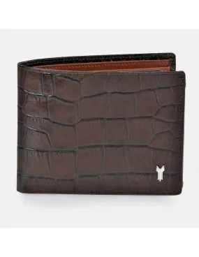 YANKO cartera billetera tipo americano de piel para hombre con aplique