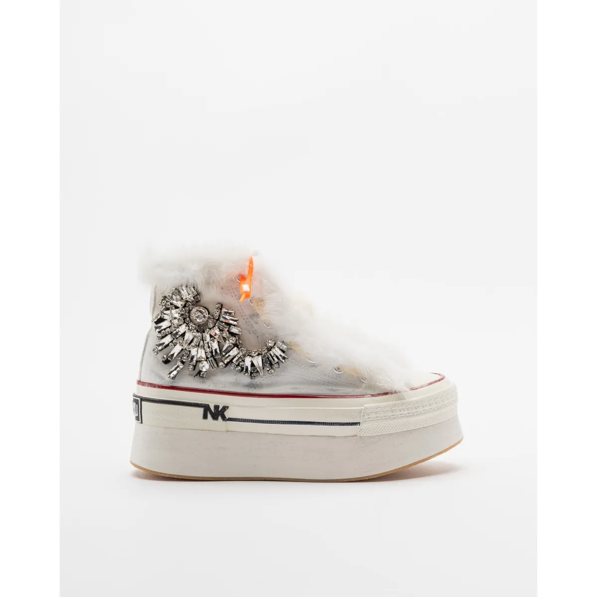 ZAPATILLAS DE PLATAFORMA NANKU COUTURE DFB03 BLANCO