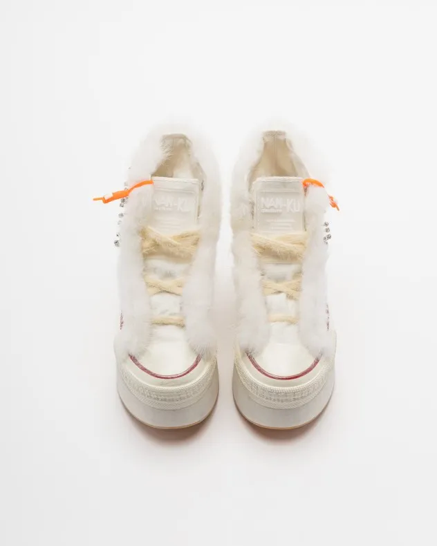 ZAPATILLAS DE PLATAFORMA NANKU COUTURE DFB03 BLANCO