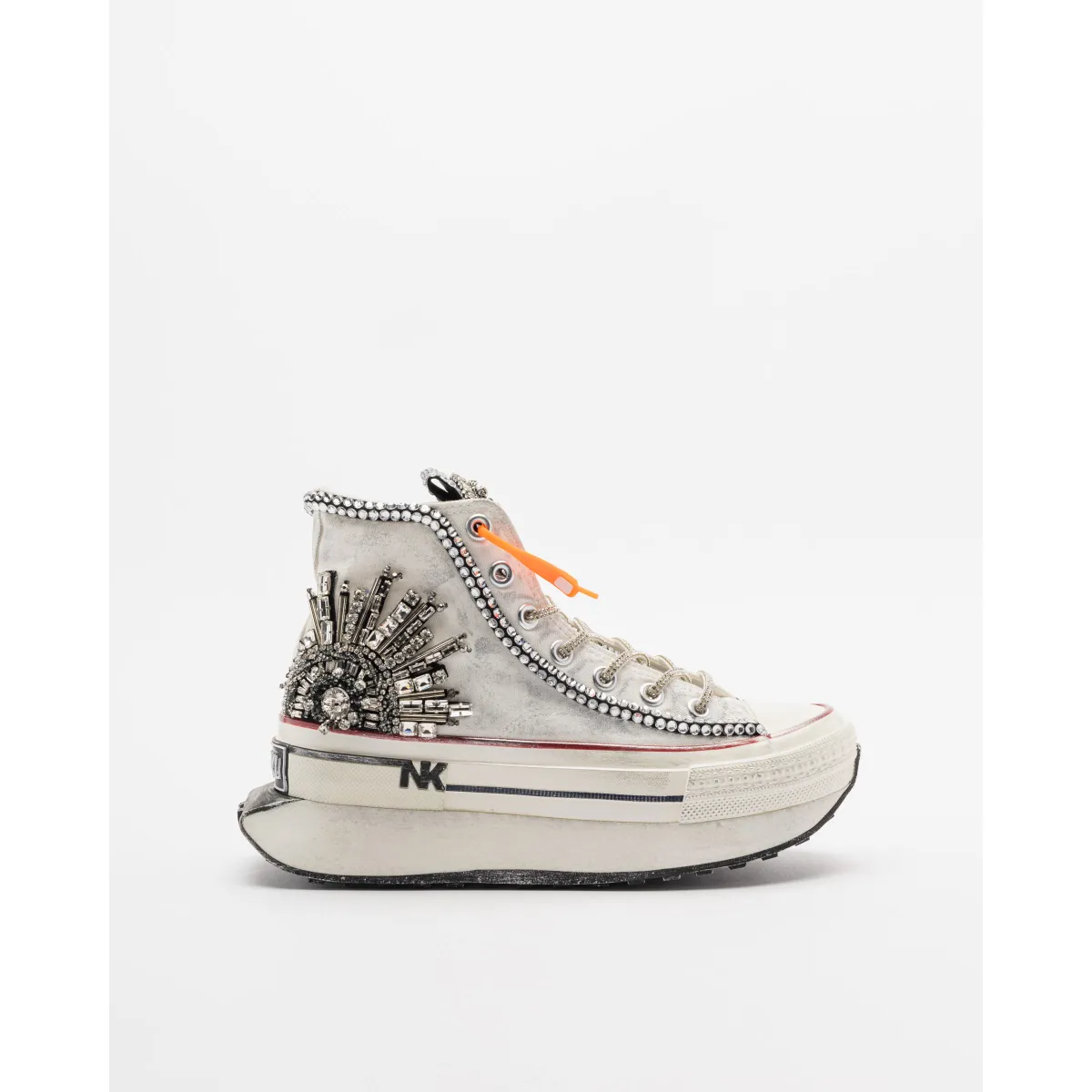 ZAPATILLAS DE PLATAFORMA NANKU COUTURE DFC01 BLANCO