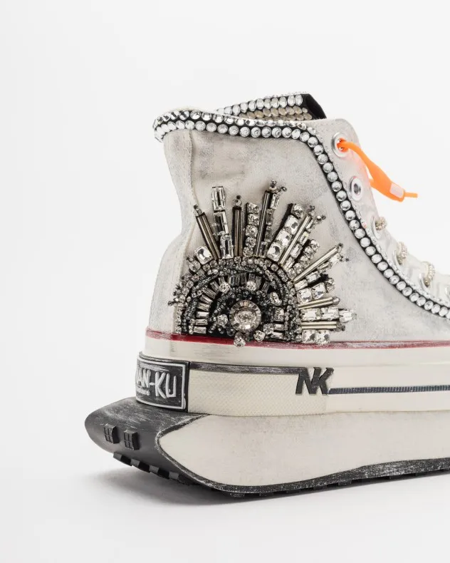 ZAPATILLAS DE PLATAFORMA NANKU COUTURE DFC01 BLANCO