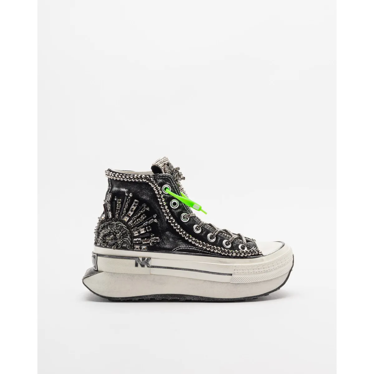 ZAPATILLAS DE PLATAFORMA NANKU COUTURE DFC01 NEGRO
