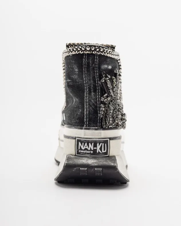 ZAPATILLAS DE PLATAFORMA NANKU COUTURE DFC01 NEGRO
