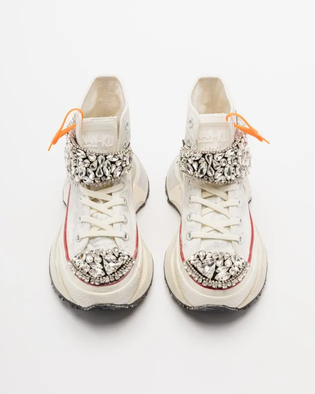 ZAPATILLAS DE PLATAFORMA NANKU COUTURE DFE01 BLANCO