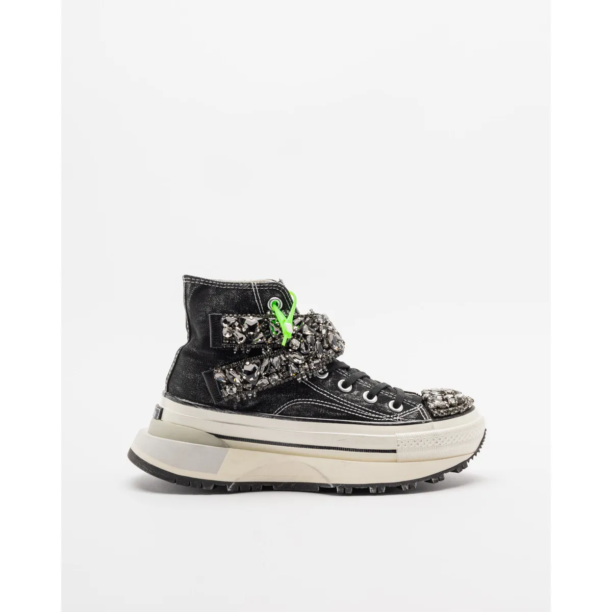 ZAPATILLAS DE PLATAFORMA NANKU COUTURE DFE01 NEGRO