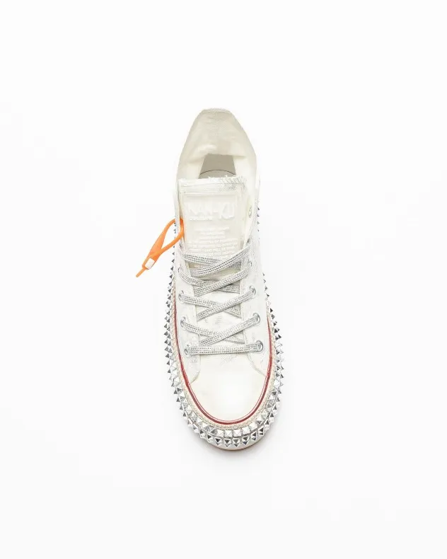 ZAPATILLAS DE PLATAFORMA NANKU COUTURE SHINY SQUARE BLANCO