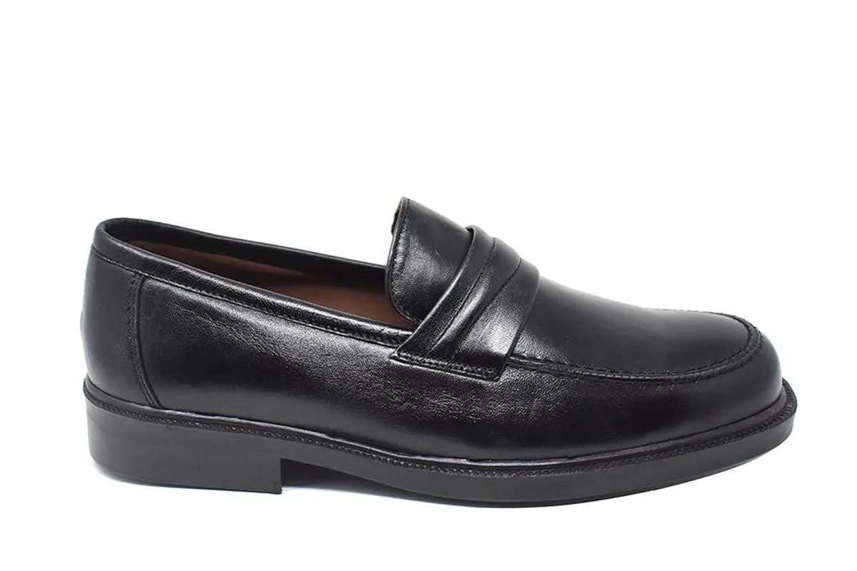 ZAPATO MOCASN DE HOMBRE ANCHO ESPECIAL BAERCHI 1658 NEGRO