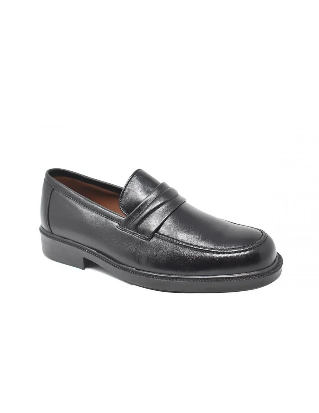 ZAPATO MOCASN DE HOMBRE ANCHO ESPECIAL BAERCHI 1658 NEGRO