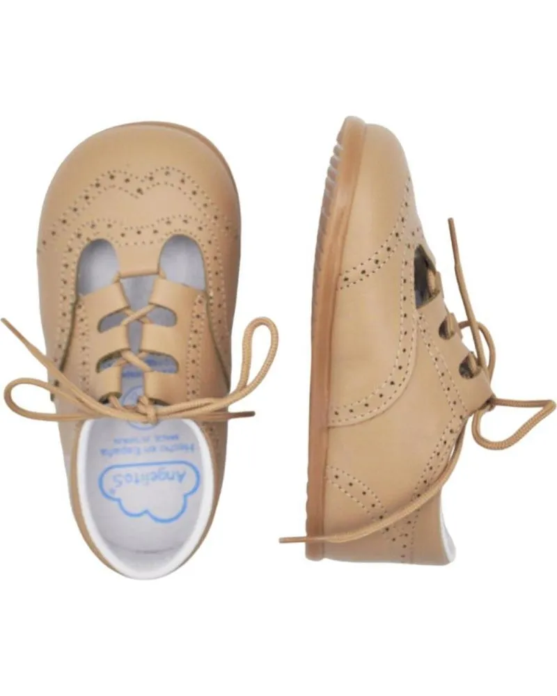 Zapatos ANGELITOS  de Niño PEPITO PIEL RESPETUOSO 543  CAMEL
